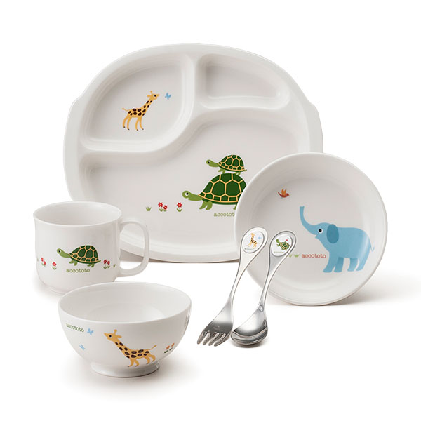 ベビー食器 磁器 アッコトト はじめてごはんセット 〈8200-KS04C〉 NIKKO ニッコー こだわりの食器