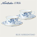 ブルーソレンティーノ カップ&ソーサー ペア 〈4562L/P59387A〉 ノリタケ 正規品 食器 碗皿セット