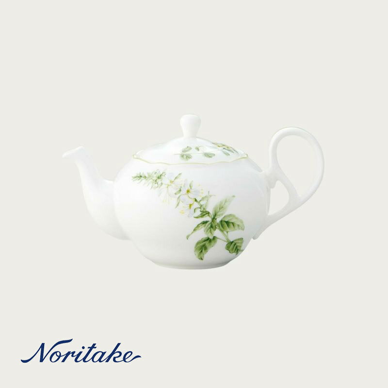 イングリッシュハーブズ ティーポット（小）（茶こし付） ノリタケ Noritake 正規品 〈4942L/T97863〉 洋食器