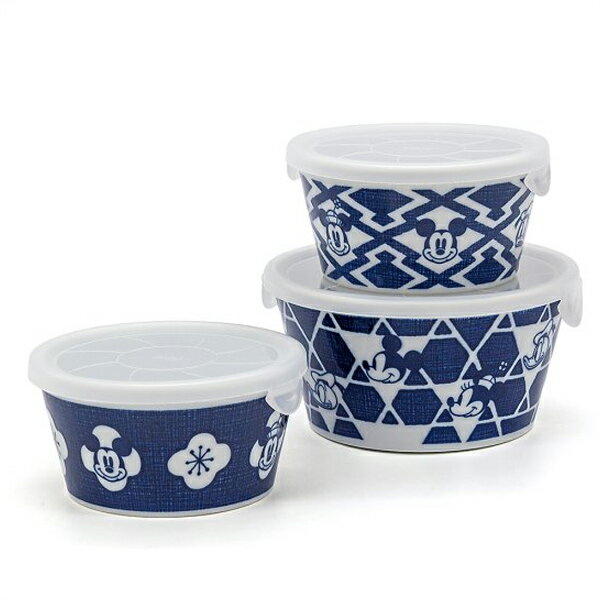 レンジパック3点セット（MSS） ニホンスタイル 〈3308-02〉 ディズニー 食器セット 保存容