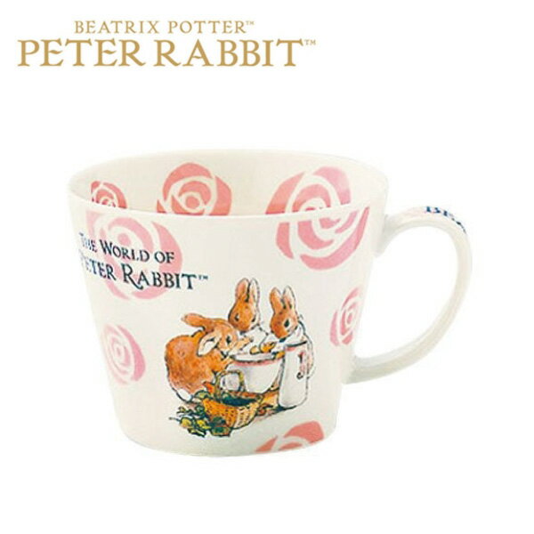 ピーターラビット PEATER RABBIT スープマグ ローズ 400ml 食器 マグカップ 日本製 単品 耐熱 レンジ可