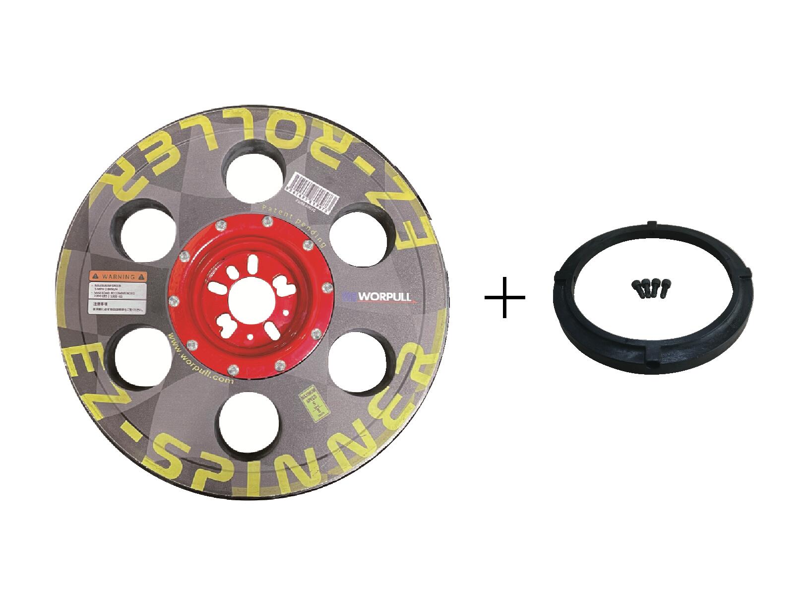 EZローラー スピナー用リングセット 4ナット5ナット用 不動車をらくらく移動! レッカー作業に! 車両修理工場で! ロードサービスの必需品!