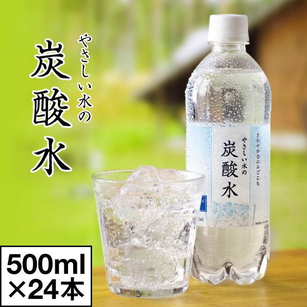 【ポイント2倍 最短当日出荷 1本58円】 炭酸水 500ml 24本 1箱 LDC 炭酸 無糖炭酸水 山形産 やさしい水..