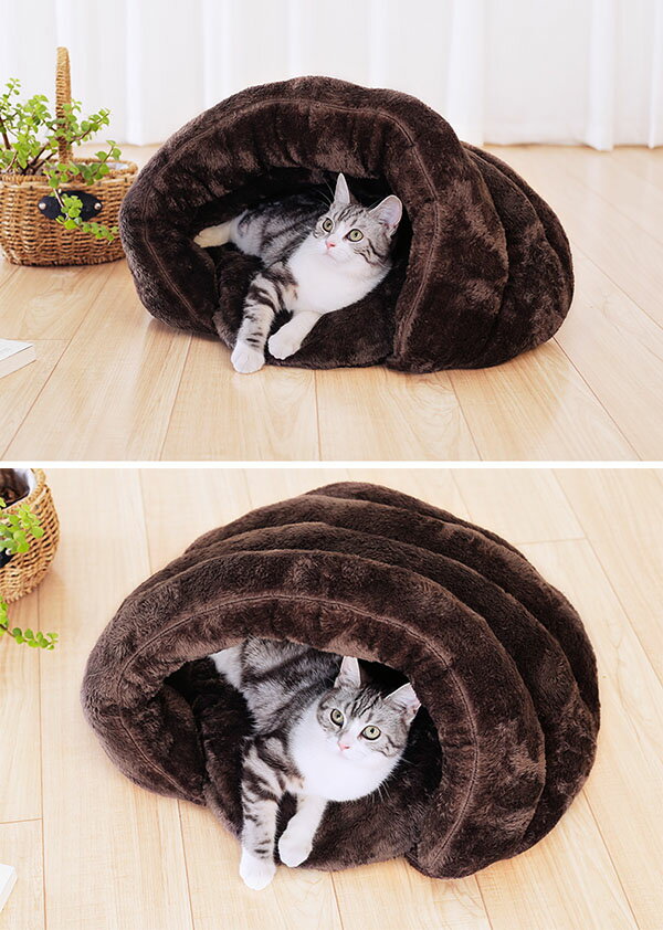 ペットベッド キャットベッド クッション ペット寝袋 犬用ベッド 猫用ベッド ふわ...