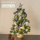 クリスマスツリー 卓上 45cm LEDイルミネーション ミニツリー おしゃれ 北欧 ledライト クリスマス飾り トナカイ 星飾り キラキラ 電池式 クリスマ...