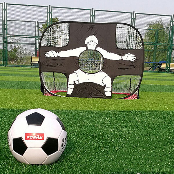 サッカーゴール 子供 折りたたみ ポータブル ポップアップ サッカーターゲットネッ...
