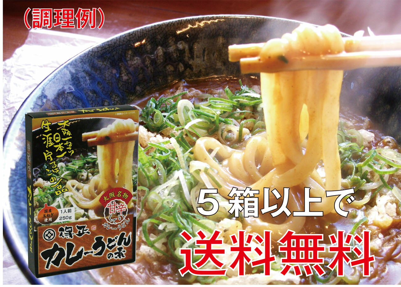 得正　カレーうどんの素　　250g×1箱 送料無料のサムネイル
