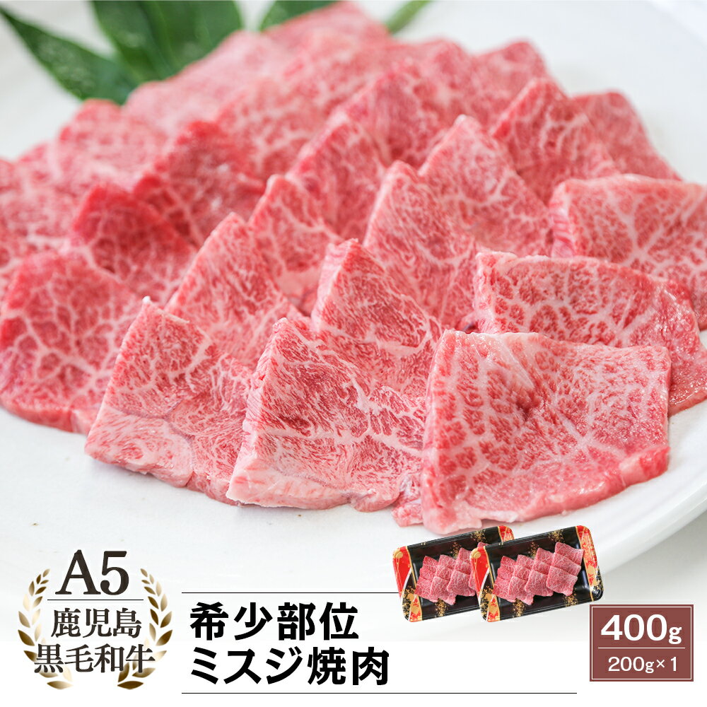 A5等級 鹿児島県産 黒毛和牛 希少部位 ミスジ 焼肉 400g(200g×2)【送料無料｜ランキング3位獲得】