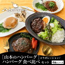 ［山本のハンバーグ］コラボレーション！ハンバーグ 4種 食べ比べ ギフトセット｜牛すじデミグラス・玉ねぎ醤油・黒カレー・味噌バター 合計4種