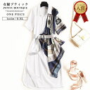 トップス レディース シャツ【全品12％OFFクーポン2点以上で】シャツ 大きいサイズ ホワイト ブラウス ホワイト スカーフ柄 シャツワンピース 半袖 袖あり ネイビー お呼ばれ シャツ 30代 40代 50代 体型カバー 60代 送料無料 同窓会