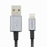 送料無料ロジテック ライトニングケーブル USB アルミコネクタ 高耐久 Apple認証 iPhone&iPad&iPad対応 1.0m グレー LHC-UALPS10GY