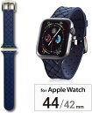 AW-44BDSCIBU Apple Watch 44mm 42mm 用 シリコンバンド 腕時計交換 時計ベルト Series 7 [45mm] SE 6 5 4 [44mm] 3 2 1 [42mm] アップルウォッチ バンド ベルト ブルー エレコム(ELECOM) Elecom