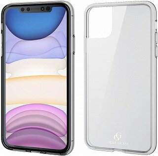  エレコム iPhone 11 ケース ハイブリッド  美しいリアルガラス採用 CLEAR COLOR クリア PM-A19CHVCG1CR 送料無料 即納