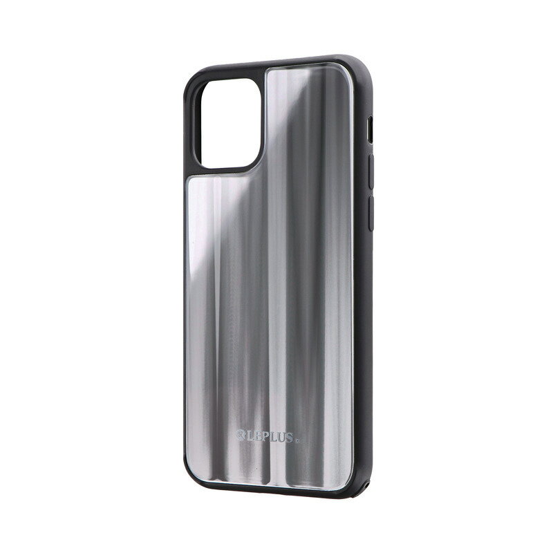  iPhone 11 Pro 背面ガラスシェルケース「SHELL GLASS」 シルバー 送料無料 即納