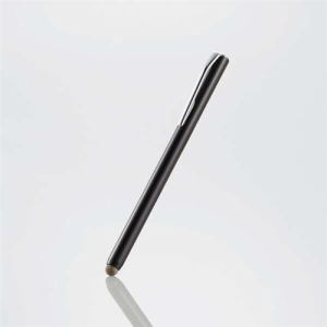 エレコム P-TPSTBBK スマートフォン・タブレット用タッチペン 磁気吸着 導電繊維タイプ ブラック