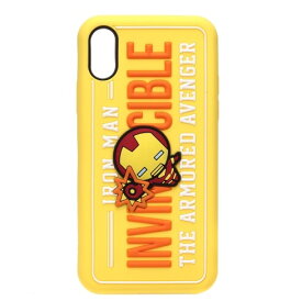 【 1000円ポッキリ 送料無料 】 PGA iPhone XS/X用 衝撃 シリコンケース（アイアンマン） PG-DCS318IRM マーベルキャラクター ソフトケース アイフォン 滑らかな手触り ホコリが付きにくい 在庫あり 送料無料 即納