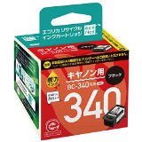 【 13時まで決済完了で当日発送 】 エコリカ リサイクルインクカートリッジ CANON ブラック BC-340 ECI-C340B-V 送料無料 即納