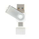 【 13時まで決済完了で当日発送 】グリーンハウス GH-UF3TA64G-WH USB3.1(Gen1)対応 3in1 USBメモリー 64GB 送料無料 即...