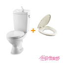 便器 LN便器(手洗付) 床上排水(壁排水) 普通便座セット C-180P,DT-4840,CF-37AT リクシル LIXIL INAX