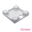 洗濯機パン 6464Cタイプ(全自動洗濯機用) 高床タイプ 水栓付き 640mm×640mm 426-501-W カクダイ