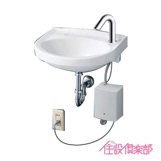 手洗器(壁給水・壁排水) アクアオート 自動水栓(AC100Vタイプ)セット L30D,TLE28SS1A 洗面器 小型 洗面所 TOTO