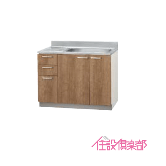 流し台(3段引出し) 点検口付き 105cm LAT-105MTL L4B-105MTL LAT-105MTR L4B-105MTR クリナップ すみれ