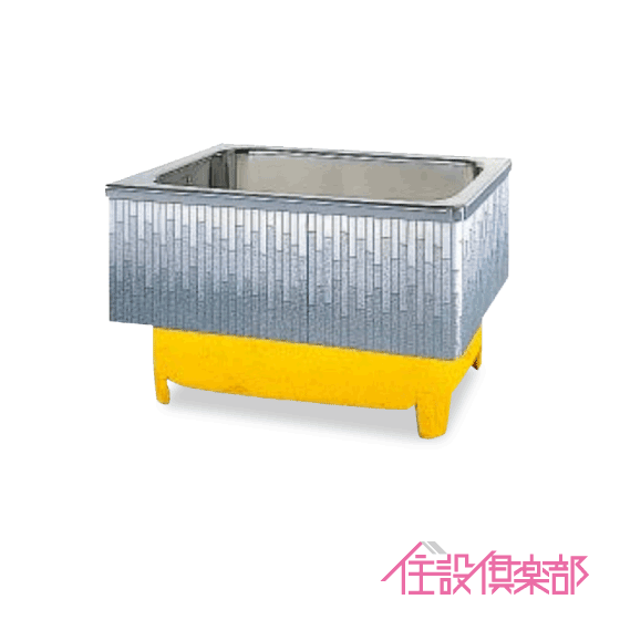 ステンレス浴槽 モダンブロック 幅：約100(102)cm 埋込式 2方半エプロン Lタイプ（左排水） SDL-102HWL クリナップ