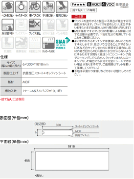 アトムワイド455(サニタリー・トイレに)石目調・陶板(テラコッタ)調・(2枚・1.65平米入)捨て貼り工法、NS-■■/NF【EIDAI】【永大産業】【床材】【フローリング】【じゅうたす・住+】★大型便★
