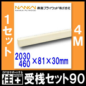 受桟セット90 本体用 4M 2030/460×81×30mm 1セット LIVU904-H 南海プライウッド NANKAI じゅうたす 住+ ★大型便★ ◆ [2]