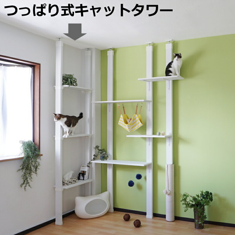 【最大1000円OFFクーポン!枚数限定】キャットタワーTowerB LABRICO ラブリコ キャットウォーク LABRICO SET 新生活 壁面収納 賃貸...