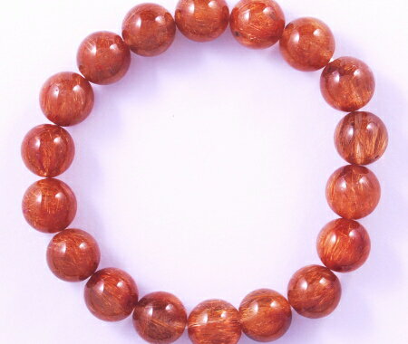 【無料ラッピング 敬老の日 お誕生日 内祝い ギフト お返し】赤ルチル11ミリ ストレート 【天然石】【パワーストーン】【水晶,数珠】【ブレスレット】