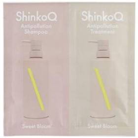 ShinkoQ アンチポリューション シャンプー&トリートメント 1回用パウチ スイートブルーム