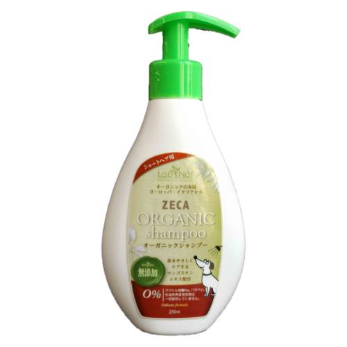 【訳あり】【パッケージ汚れ】【在庫処分】オーガニック Bio ZECA ドッグシャンプーショートヘアー 250ml【犬用シャンプー】【ペット用品】【シャンプー】【犬用】