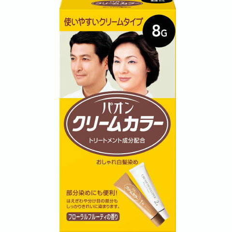 【シュワルツコフヘンケル】パオンクリームカラー8G　自然な黒色　1セット【白髪染め】【医薬部外品】