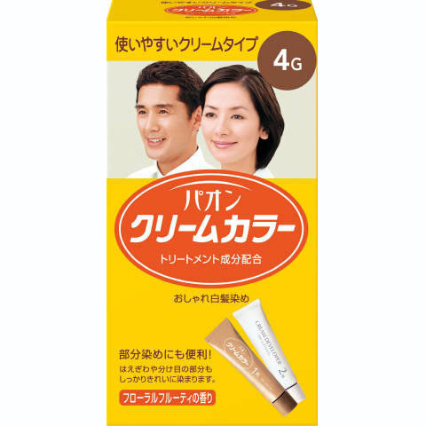 【シュワルツコフヘンケル】パオンクリームカラー4G　自然な栗色　1セット【白髪染め】【医薬部外品】