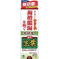 【小林製薬】生葉 無研磨タイプ 95g【歯磨き粉】【歯槽膿漏】【医薬部外品】