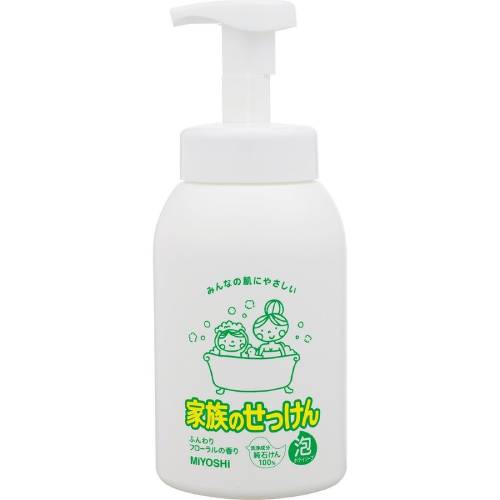 【ミヨシ石鹸】ミヨシ 家族のせっけん 泡ボディソープふんわりフローラルの香り 600ml【ボディソープ 】【MIYOSHI】