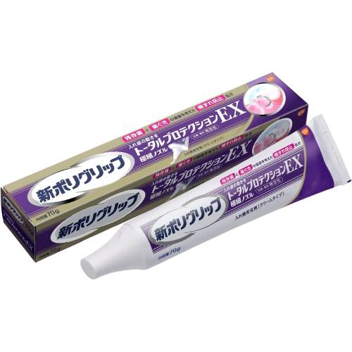 【アース製薬】新ポリグリップ トータルプロテクションEX 70g【入れ歯安定剤】【ポリグリップ】【グラクソ・スミスクライン】【GSK】