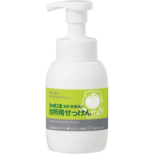 シャボン玉 台所用せっけん 泡タイプ　300ml【台所用】【食器用洗剤】【シャボン玉石けん】