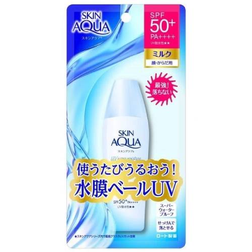 スキンアクア 日焼け止め 【ロート製薬】スキンアクア スーパーモイスチャーミルク 40ml【日やけ止め】【スキンアクア】