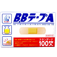 B．BテープA　スタンダード　100枚【絆創膏】