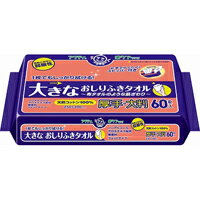 【日本製紙クレシア】アクティ 大きなおしりふきタオル　60枚入【厚手】【大判】【アクティ】