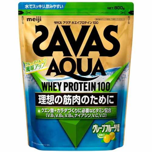 ザバス アクア ホエイプロテイン100 グレープフルーツ風味 800g【ザバス】【プロテイン】【SAVAS】【明治】