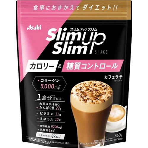 スリムアップスリム プレシャス シェイクカフェラテ味 360g【スリムアップスリム】【アサヒグループ食..