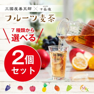 【新】フルーツ麦茶★7種類から選べる2個セット★'(ぶどう、はくとう、りんご、パイナップル、アップルマンゴー、シャインマスカット、フルーツミックス)三国屋善五郎 ノンカフェイン ノンカロリー フレーバードーティー ギフト
