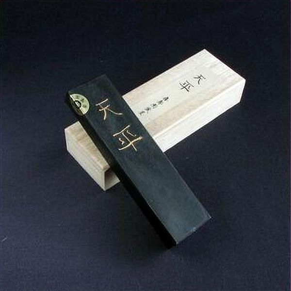 喜壽園製 書道墨 菜種油煙墨『天平』3丁型｜書道 書道用品 奈良墨 作品用 菜種油煙