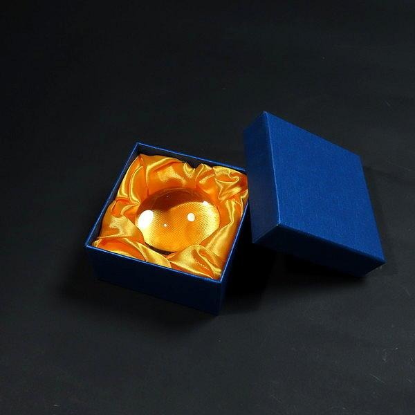 書道用品 クリスタル文鎮(丸型ルーペ)|書道 文鎮 書鎮 ペーパーウェイト 透明 展示用 贈り物にもおすすめ