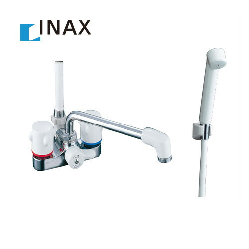  INAX イナックス LIXIL リクシル 2ハンドルシャワーバス水栓 デッキタイプ ミーティスシリーズ スプレーシャワー 吐水口長さ：221mm 混合水栓 蛇口 シャワー水栓 浴室用 台付