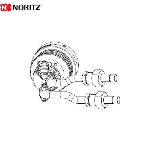 [MB2-1-TLL] マイクロバブル用循環アダプター ノーリツ ガス給湯器部材 ロー付接続（内径φ12.8）L型（左設置） 品名コード：0707489 【送料無料】