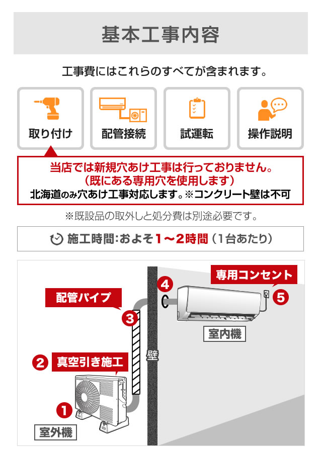 エアコン 工事費込み 14畳 【楽天リフォーム...の紹介画像3